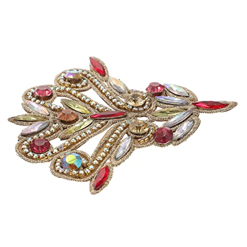 CLISPEED Strass Applikation Blume Glitzer Patch zum Aufbügeln Handgemacht Schuh Deko Kleidung Reparatur DIY Geschenk für Braut Kleid Gürtel CLISPEED Strass Applikation Blume Glitzer Patch zum Aufbügeln Handgemacht Schuh Deko Kleidung Reparatur DIY Geschenk für Braut Kleid Gürtel von CLISPEED