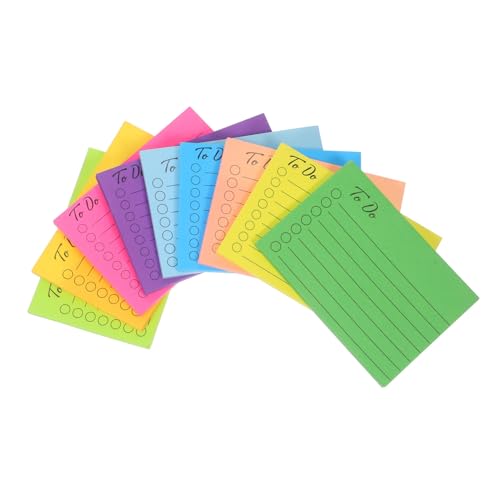 CLISPEED Teiliges Bunter Selbstklebender Notizzettel Multifunktionale Memo Pads für Büro Schule Zuhause Praktische Haftnotizen zum Markieren Schreiben und Organisieren von CLISPEED