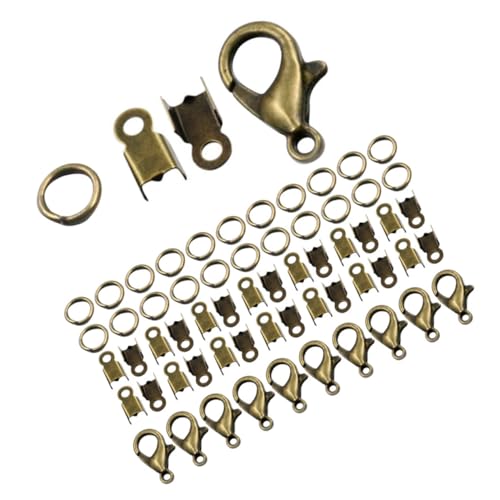 CLISPEED Teiliges DIY Schmuckzubehör Set mit Lobster Verschlüssen Sprungringen Schmuckverbindern Vielseitig für Halsketten Armbänder Ohrringe Einfache Montage Praktische Schmuckherstellung CLISPEED Teiliges DIY Schmuckzubehör Set mit Lobster Verschlüssen Sprungringen Schmuckverbindern Vielseitig für Halsketten Armbänder Ohrringe Einfache Montage Praktische Schmuckherstellung von CLISPEED