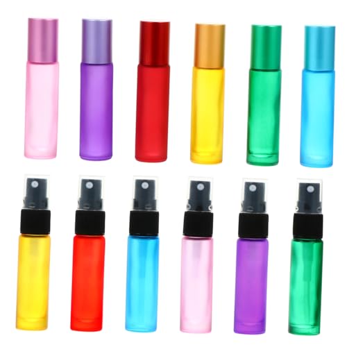 CLISPEED Teiliges Frosted Glass Roller Flaschen Mattierte Parfümzerstäuber und Ätherische Ölflaschen Wiederverwendbar Stilvoll als Reiseölflaschen für Duftöle und Kosmetik CLISPEED Teiliges Frosted Glass Roller Flaschen Mattierte Parfümzerstäuber und Ätherische Ölflaschen Wiederverwendbar Stilvoll als Reiseölflaschen für Duftöle und Kosmetik von CLISPEED