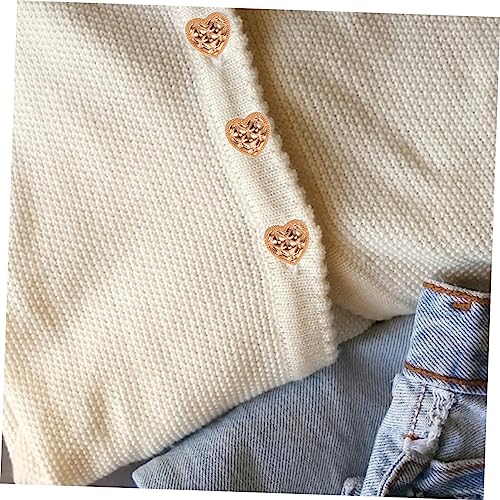 CLISPEED Teiliges Goldene Metallknöpfe Herzform Langlebige Legierung Blazerknöpfe Geeignet für Pullover Mäntel Overcoats und Jacken Vielseitig für Bekleidungszubehör CLISPEED Teiliges Goldene Metallknöpfe Herzform Langlebige Legierung Blazerknöpfe Geeignet für Pullover Mäntel Overcoats und Jacken Vielseitig für Bekleidungszubehör von CLISPEED
