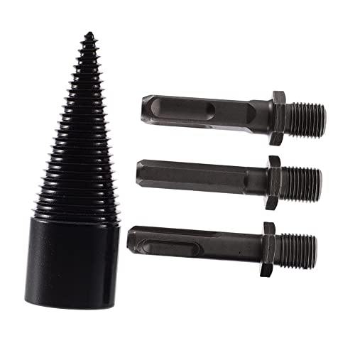 CLISPEED Teiliges Holzspalter bohrer Verschleißfestem Kohlenstoffstahl mit Titanium beschichtung Tiefes Gewinde für Schnelles Spalten von Brennholz Kompatibel mit Bohrmaschinen Effizient CLISPEED Teiliges Holzspalter bohrer Verschleißfestem Kohlenstoffstahl mit Titanium beschichtung Tiefes Gewinde für Schnelles Spalten von Brennholz Kompatibel mit Bohrmaschinen Effizient von CLISPEED