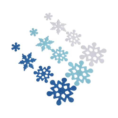 CLISPEED Teiliges Selbstklebender Glitter Schneeflocken Sticker aus Schaumstoff Weihnachtsdeko Aufkleber für Fenster Spiegel DIY Basteln Winterliche Party Dekoration CLISPEED Teiliges Selbstklebender Glitter Schneeflocken Sticker aus Schaumstoff Weihnachtsdeko Aufkleber für Fenster Spiegel DIY Basteln Winterliche Party Dekoration von CLISPEED