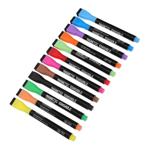 CLISPEED Teiliges Set Bunte Whiteboard Marker mit Feiner Spitze Wasserbasierte Abwischbare Whiteboard Stifte Magnetische Trockene Löschstifte für Schule Büro und Zuhause von CLISPEED