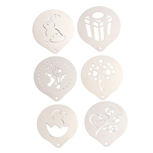 CLISPEED Teiliges aus Kaffeestencils für Latte Art DIY Cappuccino Schablonen Vielseitige Modelle für Kaffeeliebhaber Einfach zu Reinigen Verwenden Dekoration für Kaffee und Desserts CLISPEED Teiliges aus Kaffeestencils für Latte Art DIY Cappuccino Schablonen Vielseitige Modelle für Kaffeeliebhaber Einfach zu Reinigen Verwenden Dekoration für Kaffee und Desserts von CLISPEED