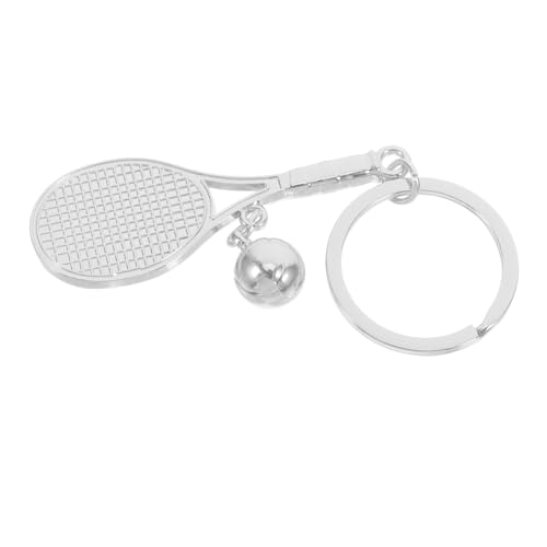 CLISPEED Tennisschläger Schlüsselanhänger aus Zinklegierung Leichter Tennisball Charme Vielseitiger Sportanhänger für Tennisfans Praktisches und Dekoratives Accessoire CLISPEED Tennisschläger Schlüsselanhänger aus Zinklegierung Leichter Tennisball Charme Vielseitiger Sportanhänger für Tennisfans Praktisches und Dekoratives Accessoire von CLISPEED