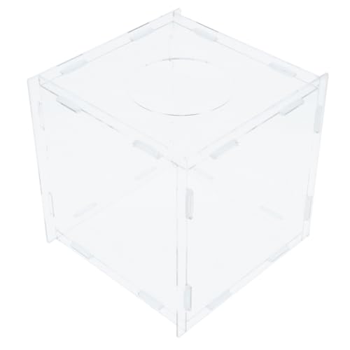 CLISPEED Transparente Acryl Losbox mit Schlitz Abnehmbare Ringe Wiederverwendbare Raffle Box für Firmenfeier Party Zubehör Sichere Aufbewahrung von Losen und Geld CLISPEED Transparente Acryl Losbox mit Schlitz Abnehmbare Ringe Wiederverwendbare Raffle Box für Firmenfeier Party Zubehör Sichere Aufbewahrung von Losen und Geld von CLISPEED