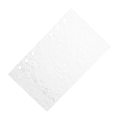 CLISPEED Transparentes Acryl Notizbuch Einband Wiederbefüllbar Lose Ordner Hülle Schutz Für Planer Tagebuch Büro Schule Organizer Dokumentenmappe von CLISPEED