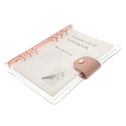 CLISPEED Transparentes Notizbuch mit Abnehmbaren Blättern Ringbuch mit Roségoldener Hülle für Schule und Büro Wiederverwendbar für Kreative Ideen und Aufgabenplanung CLISPEED Transparentes Notizbuch mit Abnehmbaren Blättern Ringbuch mit Roségoldener Hülle für Schule und Büro Wiederverwendbar für Kreative Ideen und Aufgabenplanung von CLISPEED