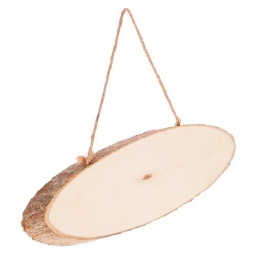 CLISPEED Unfertiges Holzschild zum Basteln DIY Holzplakette aus Robustem Naturholz Kleine Hängende Holztafel für Ladendekoration Individuelle Holzschilder zum Beschriften und Dekorieren von CLISPEED