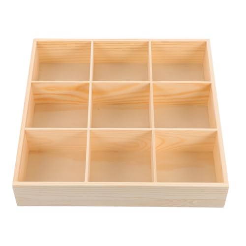 CLISPEED Unterwäsche Organizer aus Holz Aufbewahrungsbox mit Fächern für Kommode und Schublade für Babybekleidung Bhs Krawatten und Schals von CLISPEED