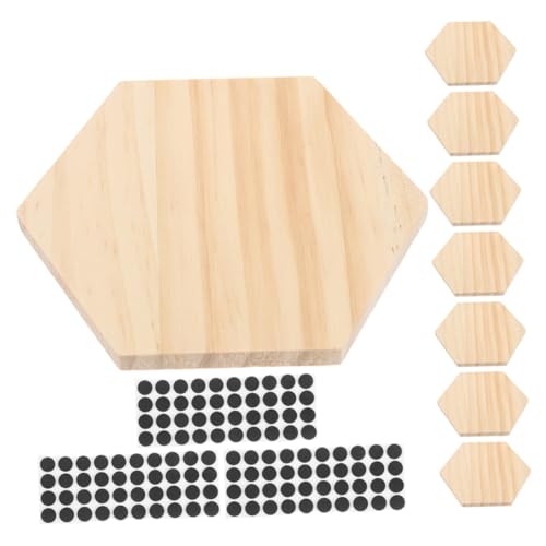 CLISPEED Unvollendete Holzuntersetzer mit Rutschfesten Pads Diy Oberfläche für Kreative Projekte und Dekoration von Kaffeetischen CLISPEED Unvollendete Holzuntersetzer mit Rutschfesten Pads Diy Oberfläche für Kreative Projekte und Dekoration von Kaffeetischen von CLISPEED