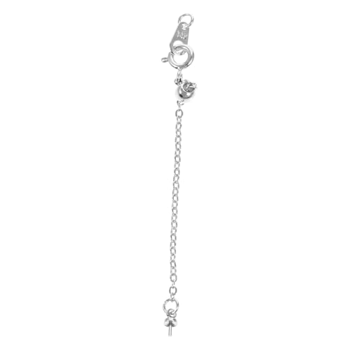 CLISPEED Verstellbare Halskettenverlängerung mit Rundem Karabiner Edelstahl Geeignet für DIY Schmuckherstellung Armband und Halskette Einfache Anwendung Vielseitig für Reparatur und von CLISPEED