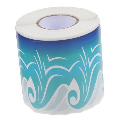 CLISPEED Wasserdichter Selbstklebender Border Trim Aufkleberrolle Dekorativer Blauer Wellenrand für Bulletin Board DIY Bastelprojekte Langlebig Flexibel für Klassenzimmer und CLISPEED Wasserdichter Selbstklebender Border Trim Aufkleberrolle Dekorativer Blauer Wellenrand für Bulletin Board DIY Bastelprojekte Langlebig Flexibel für Klassenzimmer und von CLISPEED