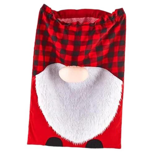 CLISPEED Weihnachtliche Candy Bag mit Kordelzug Extra Großer Geschenkesack für Süßigkeiten Snacks und Kleinigkeiten Praktische Geschenkverpackung für Familie und Freunde Wiederverwendbarer von CLISPEED