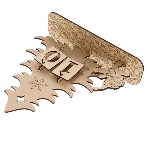 CLISPEED Weihnachtlicher Holz Adventskalender DIY Verstellbarer Countdown Kalender für Tischdekoration Langlebiger Weihnachts Ornament für Party und Heimdeko CLISPEED Weihnachtlicher Holz Adventskalender DIY Verstellbarer Countdown Kalender für Tischdekoration Langlebiger Weihnachts Ornament für Party und Heimdeko von CLISPEED