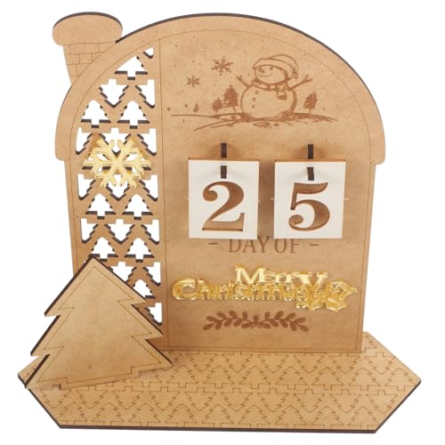 CLISPEED Weihnachtlicher Holzhaus Kalender aus MDF Dekorativer Holzblock Tageskalender für Zuhause DIY Weihnachtsdeko Festlicher Holz Dekorationskalender Einfach Verstellbar und Langlebig CLISPEED Weihnachtlicher Holzhaus Kalender aus MDF Dekorativer Holzblock Tageskalender für Zuhause DIY Weihnachtsdeko Festlicher Holz Dekorationskalender Einfach Verstellbar und Langlebig von CLISPEED