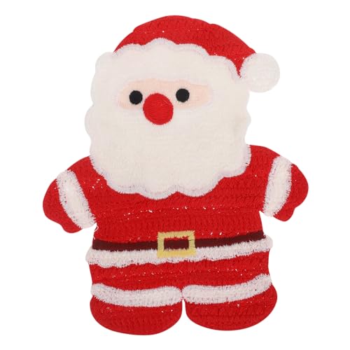 CLISPEED Weihnachtlicher Santa Claus Aufnäher Großer Gestickter Reparaturpatch für Kleidung Taschen und Jacken Einfache Diy Bastelarbeiten für Festliche Mode und Dekoration von CLISPEED