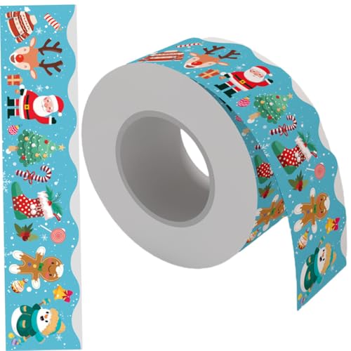 CLISPEED Weihnachtlicher Schwarzer Tafelrand Aufkleber Breit Abwischbar Bulletin Board Border Trim für Klassenzimmer Dekoration ohne Kleber Wiederverwendbar Kinderfreundlich CLISPEED Weihnachtlicher Schwarzer Tafelrand Aufkleber Breit Abwischbar Bulletin Board Border Trim für Klassenzimmer Dekoration ohne Kleber Wiederverwendbar Kinderfreundlich von CLISPEED
