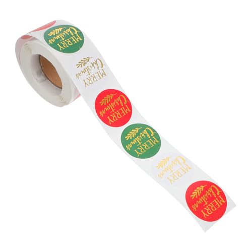 CLISPEED Weihnachtsaufkleber Selbstklebend Rund Geschenkverpackung Etiketten mit Weihnachtsmotiven für Umschläge Geschenke und Scrapbooking Praktische Weihnachtssticker für CLISPEED Weihnachtsaufkleber Selbstklebend Rund Geschenkverpackung Etiketten mit Weihnachtsmotiven für Umschläge Geschenke und Scrapbooking Praktische Weihnachtssticker für von CLISPEED