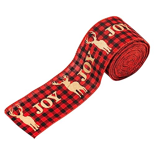 CLISPEED Weihnachtsband Geschenkband mit Kreativem Xmas Design Glatte Oberfläche Vielseitig für Geschenkverpackung DIY Dekoration Haaraccessoires Kränze und Wohnaccessoires Langlebig und CLISPEED Weihnachtsband Geschenkband mit Kreativem Xmas Design Glatte Oberfläche Vielseitig für Geschenkverpackung DIY Dekoration Haaraccessoires Kränze und Wohnaccessoires Langlebig und von CLISPEED