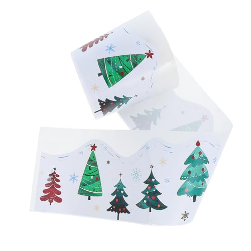 CLISPEED Weihnachtsbaum Randaufkleber Selbstklebende Dekorationsstreifen für Klassenzimmer Büro und Zuhause Breit für Festliche Anlässe und Diy Projekte von CLISPEED