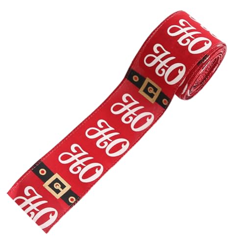 CLISPEED Weihnachtsgeschenkband Rot Verschleißfestes Geschenkverpackungsband DIY Schleifenband für Weihnachtsbaum und Kranzdekoration Festliche Geschenkbox Schleife CLISPEED Weihnachtsgeschenkband Rot Verschleißfestes Geschenkverpackungsband DIY Schleifenband für Weihnachtsbaum und Kranzdekoration Festliche Geschenkbox Schleife von CLISPEED