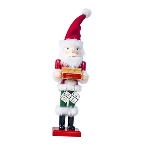 CLISPEED Weihnachtsmann Holzfigur Handbemalt Robust Festliche Weihnachtsdekoration Tischfigur Party Zubehör für Zuhause von CLISPEED