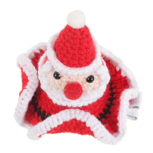 CLISPEED Weihnachtsmütze Haarklammer aus Baumwollgarn Robuste und Farbechte Haarspange für Mädchen Festlicher Party Haarschmuck mit Süßem Santa Claus Design für Xmas Outfits und CLISPEED Weihnachtsmütze Haarklammer aus Baumwollgarn Robuste und Farbechte Haarspange für Mädchen Festlicher Party Haarschmuck mit Süßem Santa Claus Design für Xmas Outfits und von CLISPEED