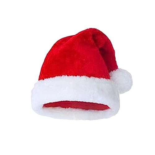 CLISPEED Weihnachtsmütze für Erwachsene Plüsch Samtweiche Santa Mütze Weihnachtsdeko Xmas Party Zubehör Festliche Kopfbedeckung für Familien und Freunde CLISPEED Weihnachtsmütze für Erwachsene Plüsch Samtweiche Santa Mütze Weihnachtsdeko Xmas Party Zubehör Festliche Kopfbedeckung für Familien und Freunde von CLISPEED