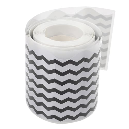 CLISPEED Wellenförmiger Selbstklebender Border Sticker Abnehmbarer Wasserdichter Rahmen für Klassenzimmerdekoration für Pinnwände Schultafeln und Wände CLISPEED Wellenförmiger Selbstklebender Border Sticker Abnehmbarer Wasserdichter Rahmen für Klassenzimmerdekoration für Pinnwände Schultafeln und Wände von CLISPEED
