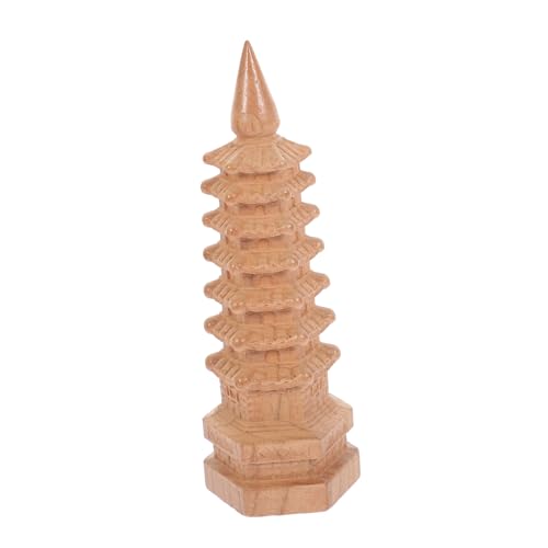 CLISPEED Wenchang Modell Stöckige Holzfigur Feng Shui Dekoration für Garten und Chinesische Pagodenstatue für Kreative Inneneinrichtung CLISPEED Wenchang Modell Stöckige Holzfigur Feng Shui Dekoration für Garten und Chinesische Pagodenstatue für Kreative Inneneinrichtung von CLISPEED