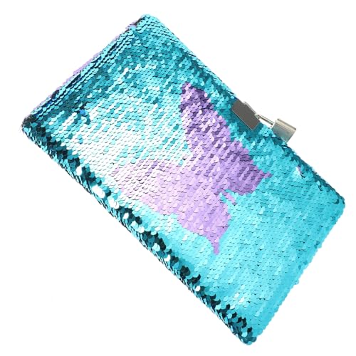 CLISPEED Wendbares Paillettennotizbuch mit Glitzerschale Niedliches Sequin Journal für Mädchen Liniert Dekoratives Schreibheft für Schule Büro und Geschenke CLISPEED Wendbares Paillettennotizbuch mit Glitzerschale Niedliches Sequin Journal für Mädchen Liniert Dekoratives Schreibheft für Schule Büro und Geschenke von CLISPEED