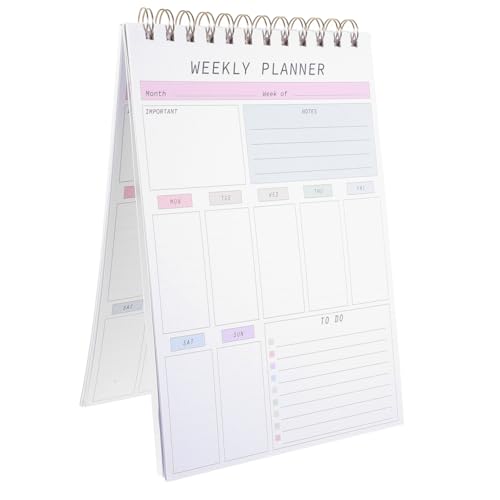 CLISPEED Wochenplaner Notizblock mit To Do Liste Leichter Tragbarer Tagesplaner für Schüler Studenten und Büro Einfaches Design Praktisches Memo Notizbuch für Alltag und Termine CLISPEED Wochenplaner Notizblock mit To Do Liste Leichter Tragbarer Tagesplaner für Schüler Studenten und Büro Einfaches Design Praktisches Memo Notizbuch für Alltag und Termine von CLISPEED