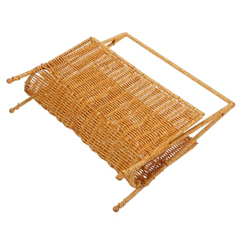CLISPEED Zeitschriftenständer aus Kunststoff im Rattan Design Handgewebter Magazinhalter für Büro und Zuhause Großer Aufbewahrungskorb im Boho Stil Umweltfreundlich und Vielseitig für CLISPEED Zeitschriftenständer aus Kunststoff im Rattan Design Handgewebter Magazinhalter für Büro und Zuhause Großer Aufbewahrungskorb im Boho Stil Umweltfreundlich und Vielseitig für von CLISPEED