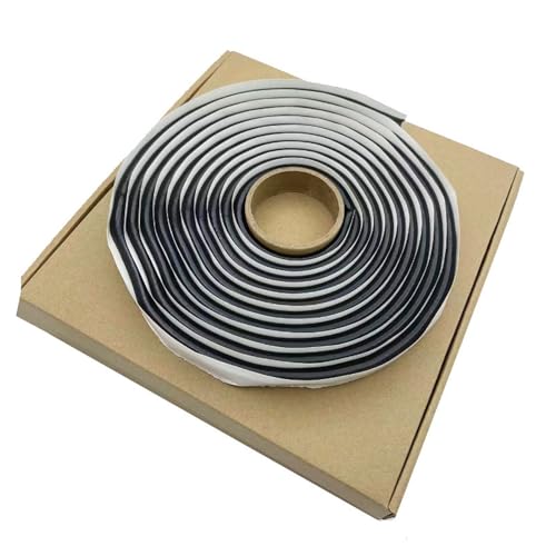 CLKE 1 x Butyl-Klebeband, Dichtmasse, vorgeformt, wasserdicht, Butyl-Klebeband mit Box, für Windschutzscheibe, Autobeleuchtung und Türrahmen, rund, ca. 9 mm x 4 m CLKE 1 x Butyl-Klebeband, Dichtmasse, vorgeformt, wasserdicht, Butyl-Klebeband mit Box, für Windschutzscheibe, Autobeleuchtung und Türrahmen, rund, ca. 9 mm x 4 m von CLKE