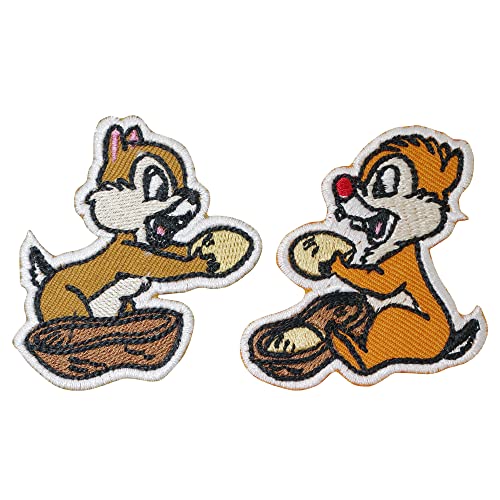 CLOVER INTER 2 Stück Chip 'N Dale Patches zum Aufbügeln auf Abzeichen zum Aufbügeln für Jeans, Kleidung, Taschen, Jacken, Mützen CLOVER INTER 2 Stück Chip 'N Dale Patches zum Aufbügeln auf Abzeichen zum Aufbügeln für Jeans, Kleidung, Taschen, Jacken, Mützen von CLOVER INTER