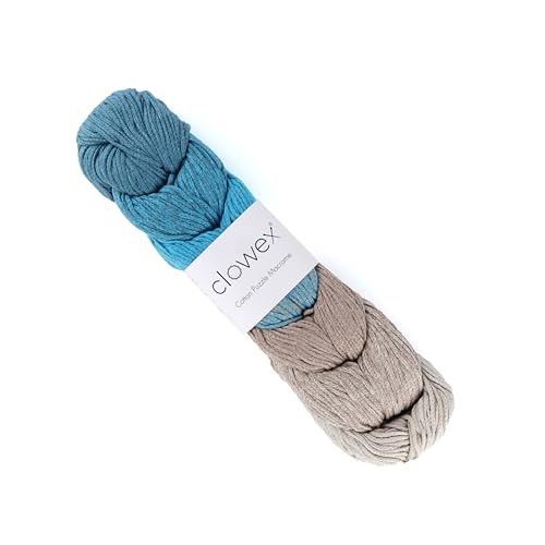 Clowex Makramee-Schnur aus Baumwolle, 7 Farben, 3 mm x 218 m, buntes Makramee-Garn, Regenbogen-Bastelschnur, mehrfarbiges Makramee-Seil zum Häkeln und Stricken Clowex Makramee-Schnur aus Baumwolle, 7 Farben, 3 mm x 218 m, buntes Makramee-Garn, Regenbogen-Bastelschnur, mehrfarbiges Makramee-Seil zum Häkeln und Stricken von CLOWEX