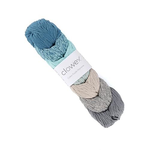Clowex Makramee-Schnur aus Baumwolle, 7 Farben, 3 mm x 218 m, buntes Makramee-Garn, Regenbogen-Bastelschnur, mehrfarbiges Makramee-Seil zum Häkeln und Stricken Clowex Makramee-Schnur aus Baumwolle, 7 Farben, 3 mm x 218 m, buntes Makramee-Garn, Regenbogen-Bastelschnur, mehrfarbiges Makramee-Seil zum Häkeln und Stricken von CLOWEX