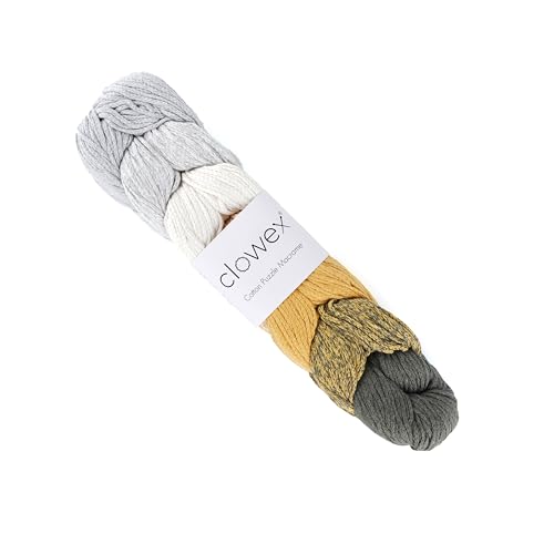 Clowex Makramee-Schnur aus Baumwolle, 7 Farben, 3 mm x 218 m, buntes Makramee-Garn, Regenbogen-Bastelschnur, mehrfarbiges Makramee-Seil zum Häkeln und Stricken Clowex Makramee-Schnur aus Baumwolle, 7 Farben, 3 mm x 218 m, buntes Makramee-Garn, Regenbogen-Bastelschnur, mehrfarbiges Makramee-Seil zum Häkeln und Stricken von CLOWEX
