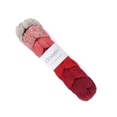 Clowex Makramee-Schnur aus Baumwolle, 7 Farben, Farbverlauf, 3 mm x 218 m, buntes Makramee-Garn, Regenbogen-Bastelschnur, mehrfarbiges Makramee-Seil zum Häkeln und Stricken Clowex Makramee-Schnur aus Baumwolle, 7 Farben, Farbverlauf, 3 mm x 218 m, buntes Makramee-Garn, Regenbogen-Bastelschnur, mehrfarbiges Makramee-Seil zum Häkeln und Stricken von CLOWEX