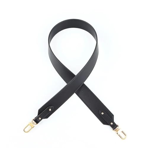 Taschengurte 96 cm lang, 4 cm breit, Taschenzubehör, Damen-PU-Leder-Taschengurt, Umhängetasche, verdickter Schultergurt, Lederband Verstellbarer Schultergurt für Damen und Herren(Schwarz,1 piece) von CLQYXRMVC
