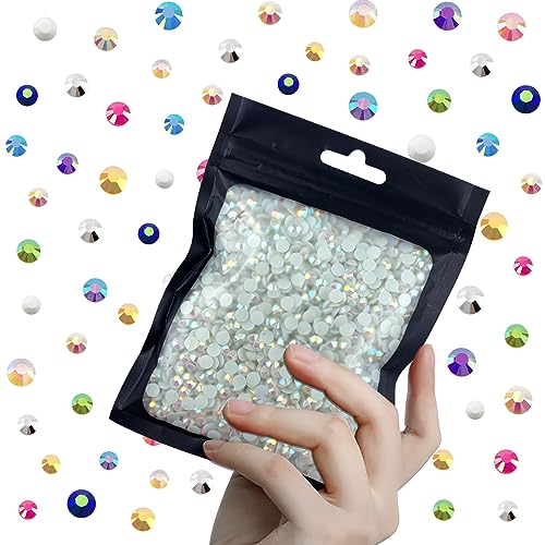 CLRDIVA 3000pcs 5mm White AB Flatback Resin Rhinestones Bulk Jelly Gems Flat Back Crystals Non Hotfix Wholesale Stones Diamonds for Crafts Tumblers Face Eye Makeup Nails Bling DIY Decoration CLRDIVA 3000pcs 5mm White AB Flatback Resin Rhinestones Bulk Jelly Gems Flat Back Crystals Non Hotfix Wholesale Stones Diamonds for Crafts Tumblers Face Eye Makeup Nails Bling DIY Decoration von CLRDIVA