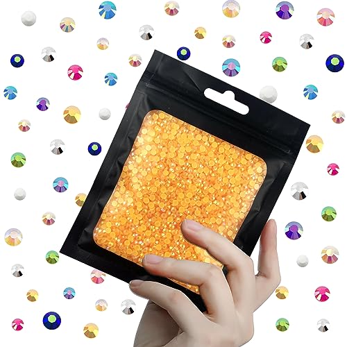CLRDIVA 5000pcs 3mm Orange Yewllow AB Flatback Resin Rhinestones Bulk Jelly Gems Flat Back Crystals Non Hotfix Wholesale Stones Diamonds for Crafts Tumblers Face Eye Makeup Nails Bling DIY Decoration CLRDIVA 5000pcs 3mm Orange Yewllow AB Flatback Resin Rhinestones Bulk Jelly Gems Flat Back Crystals Non Hotfix Wholesale Stones Diamonds for Crafts Tumblers Face Eye Makeup Nails Bling DIY Decoration von CLRDIVA