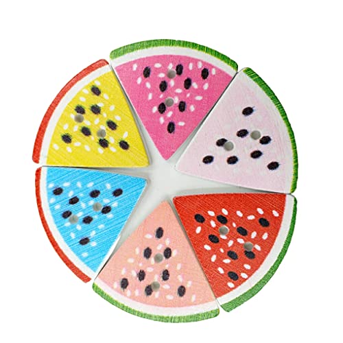 CLSSLVVBN 50 Stück Holzknöpfe Wassermelone Scrapbooking Bunte Malerei Handarbeiten Knöpfe Verzierungen Kleidung Accessoires CLSSLVVBN 50 Stück Holzknöpfe Wassermelone Scrapbooking Bunte Malerei Handarbeiten Knöpfe Verzierungen Kleidung Accessoires von CLSSLVVBN