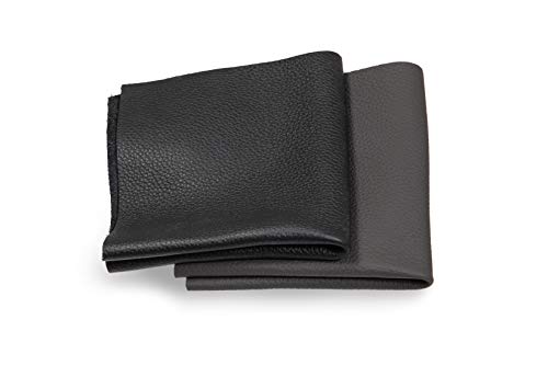 Lederstücke - Variierende Lederbündel in verschiedenen schwarzen Farbtönen, Leder Zuschnitt, Extra Große Stücke, Hochwertig zum Nähen, Lederverarbeitung, Basteln, Beziehen, Deko, 1Kg - min. DIN A4 Lederstücke - Variierende Lederbündel in verschiedenen schwarzen Farbtönen, Leder Zuschnitt, Extra Große Stücke, Hochwertig zum Nähen, Lederverarbeitung, Basteln, Beziehen, Deko, 1Kg - min. DIN A4 von CLUB4BRANDS