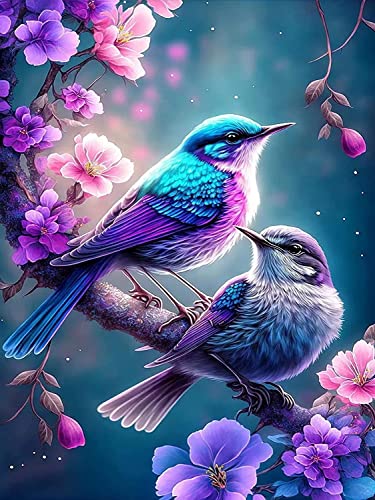 Diamond Painting, diamond art stitch diamond painting kits for adults Embroidery Painting with Accessories for Home Decor Wall 30 x 40 cm Sparrow Bird von CLYCTIP