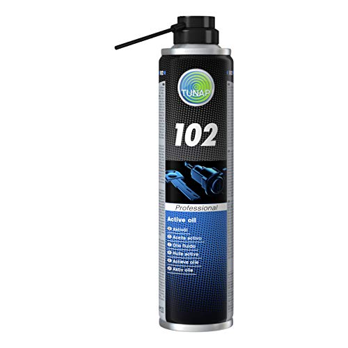 TUNAP 102 Aktivöl 400 ml inkl. Schmutzschutz gratis Besonders für schnell drehende Teile geeignet - beispielsweise zum gangbar machen von Gelenken, Scharnieren, Seilzügen und Bolzen. Haftet sehr gut. TUNAP 102 Aktivöl 400 ml inkl. Schmutzschutz gratis Besonders für schnell drehende Teile geeignet - beispielsweise zum gangbar machen von Gelenken, Scharnieren, Seilzügen und Bolzen. Haftet sehr gut. von WEIPAI