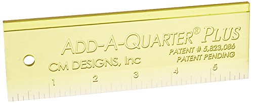 CM Designs 6" Lineal 15,2 cm Add-A-Quarter Plus, Baumwolle, 6" von CM Designs