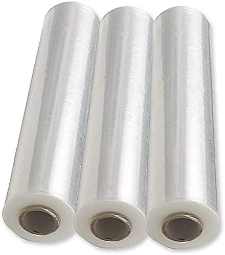 Set 3 Rollen Strechfolie für Palette – Transparent 490 mm x 250 m. 23 Mikron von CM Plasticos Vidal